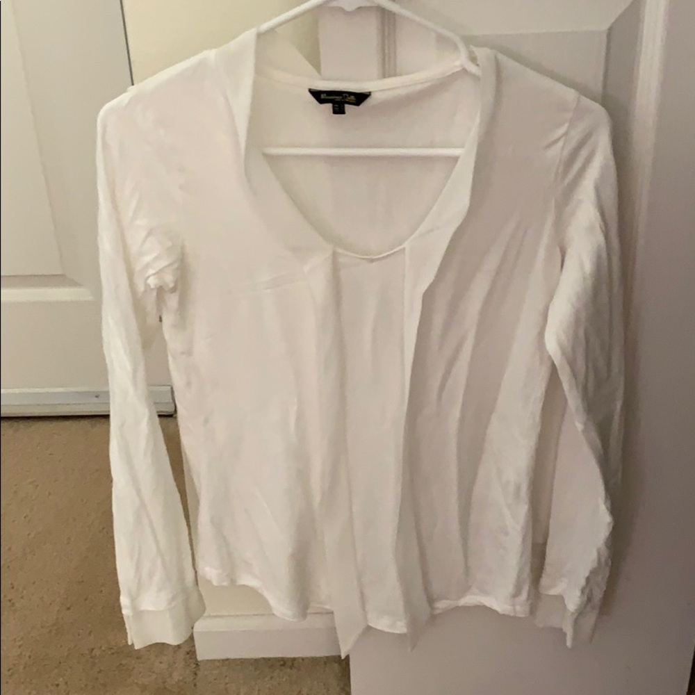 White fitted blouse!